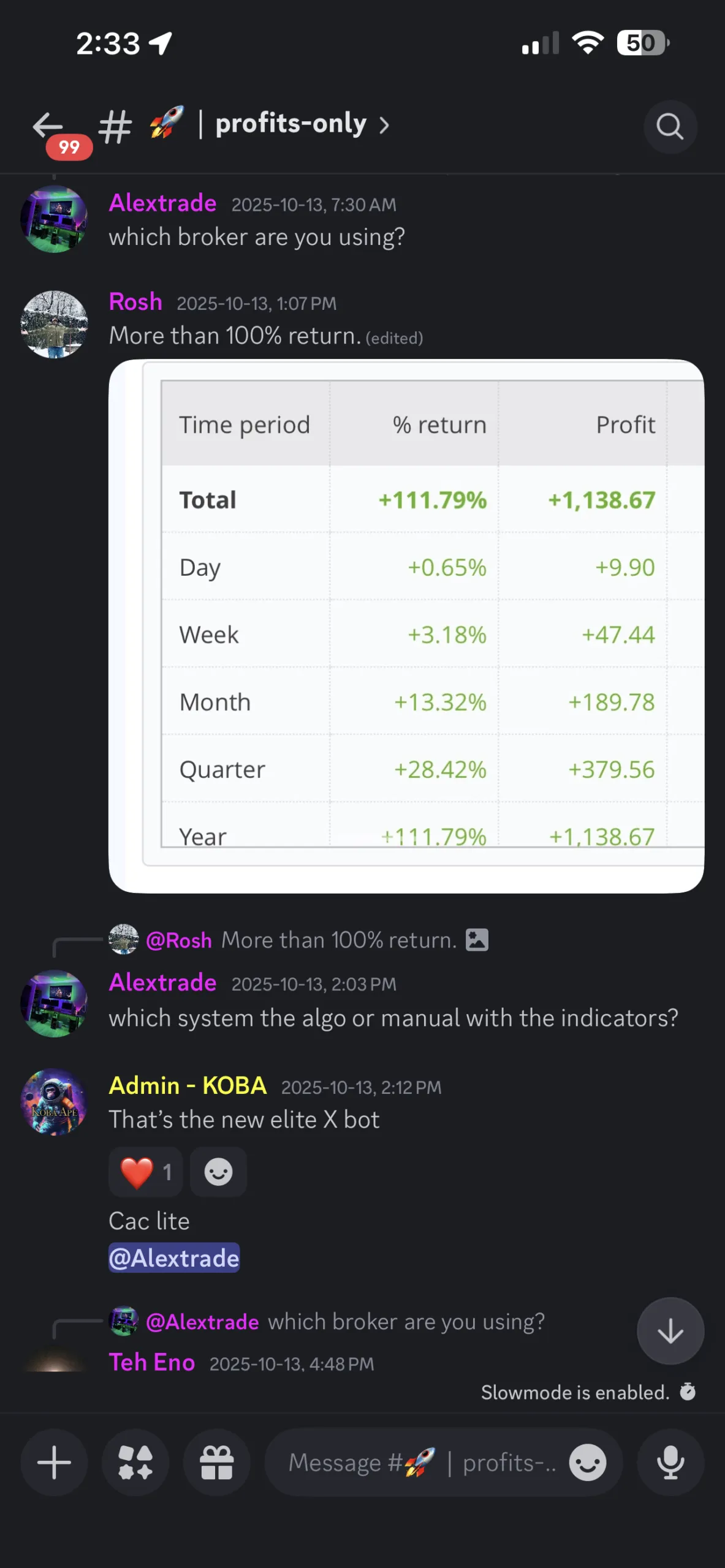 Elite Signals member result 4